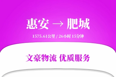 惠安到肥城物流公司-逆向货运专线「打包服务」