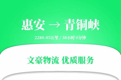 惠安到青铜峡物流公司-包车货运专线「极速送达」