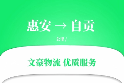 惠安到自贡物流公司-甩挂货运专线「透明计费」