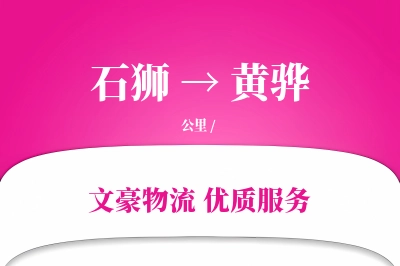 石狮到黄骅物流公司-零担物流专线「智能物流」