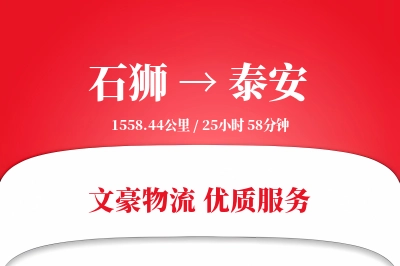 石狮到泰安物流公司-同城运输专线「供应链整合」