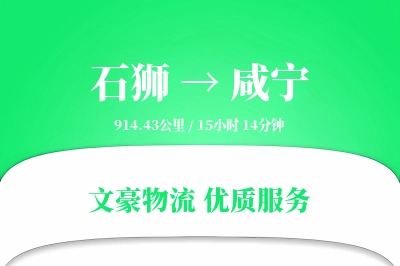 石狮到咸宁物流公司-重货运输专线「定时发车」
