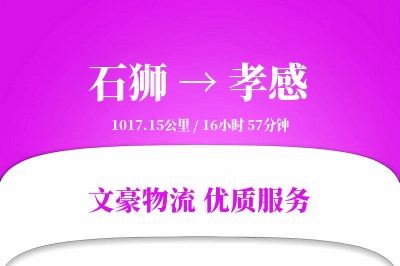 石狮到孝感物流公司-小件物流专线「安全无忧」