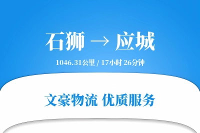 石狮到应城物流公司-包车运输专线「定制化方案」
