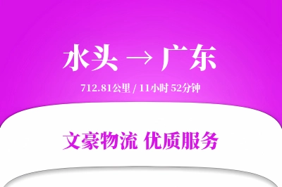水头到广东物流公司-包装运输专线「供应链整合」