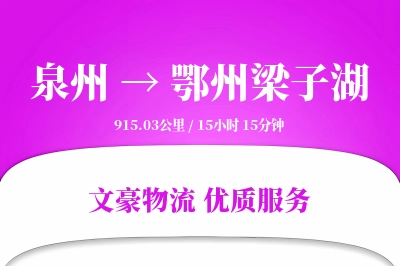 泉州到鄂州梁子湖物流公司-大件物流专线「供应链整合」