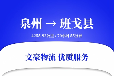 泉州到班戈县物流公司-特种货运专线「预付优惠」