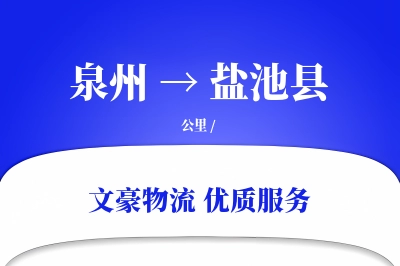 泉州到盐池县物流公司-特种物流专线「全天候配送」