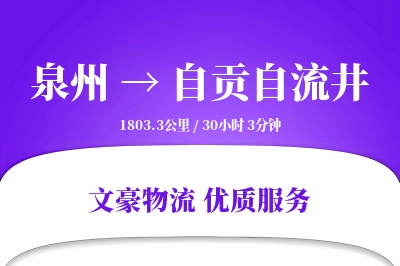 泉州到自贡自流井物流公司-小件物流专线「夜间配送」